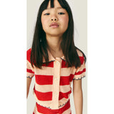 Mipounet SS26 Vita, Cardigan Red Coral