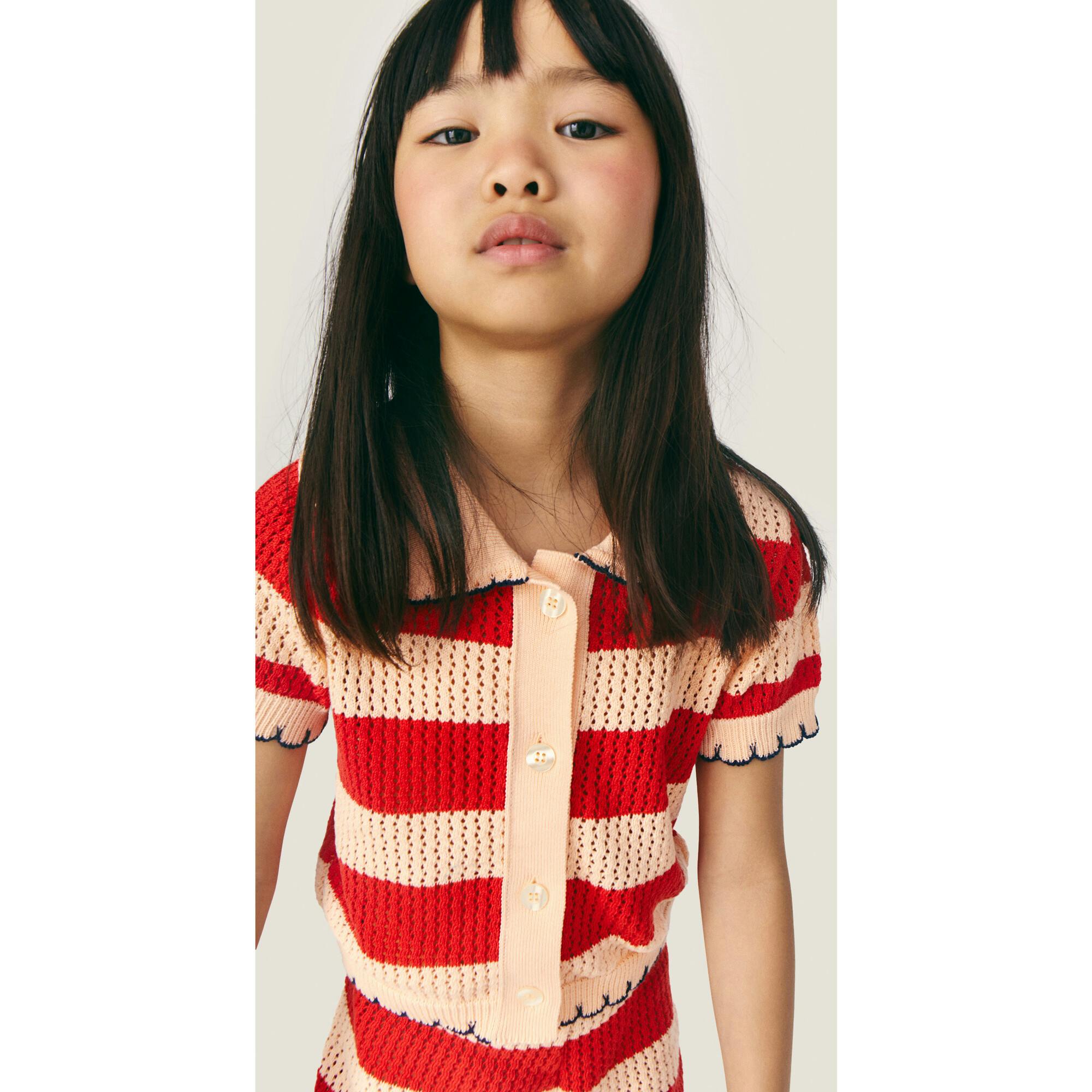 Mipounet SS26 Vita, Cardigan Red Coral