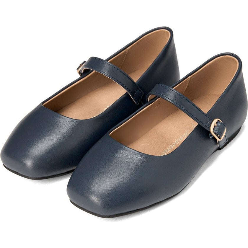 Mandy Rounded Square Toe Mary Jane Ballet Flats