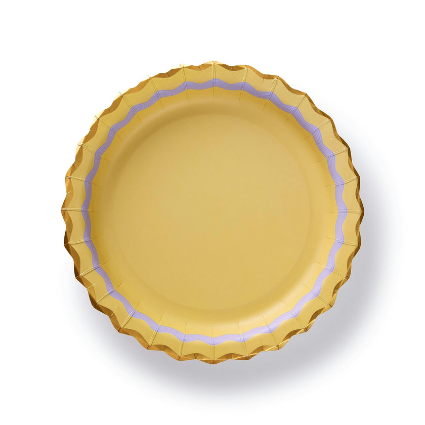 Rainbow Ric Rac Assorted Dinner Plates (10 count)