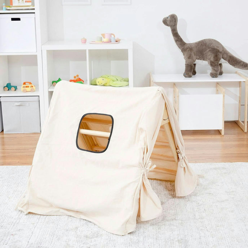Pikler Triangle Tent Cover for Hazel & Olive | Cotton Play Tent, Fort & Reading Nook