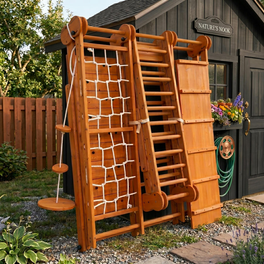 Chestnut | Outdoor & Indoor Foldable Jungle Gym