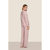 Gisele Printed TENCEL Modal Long PJ Set, Red