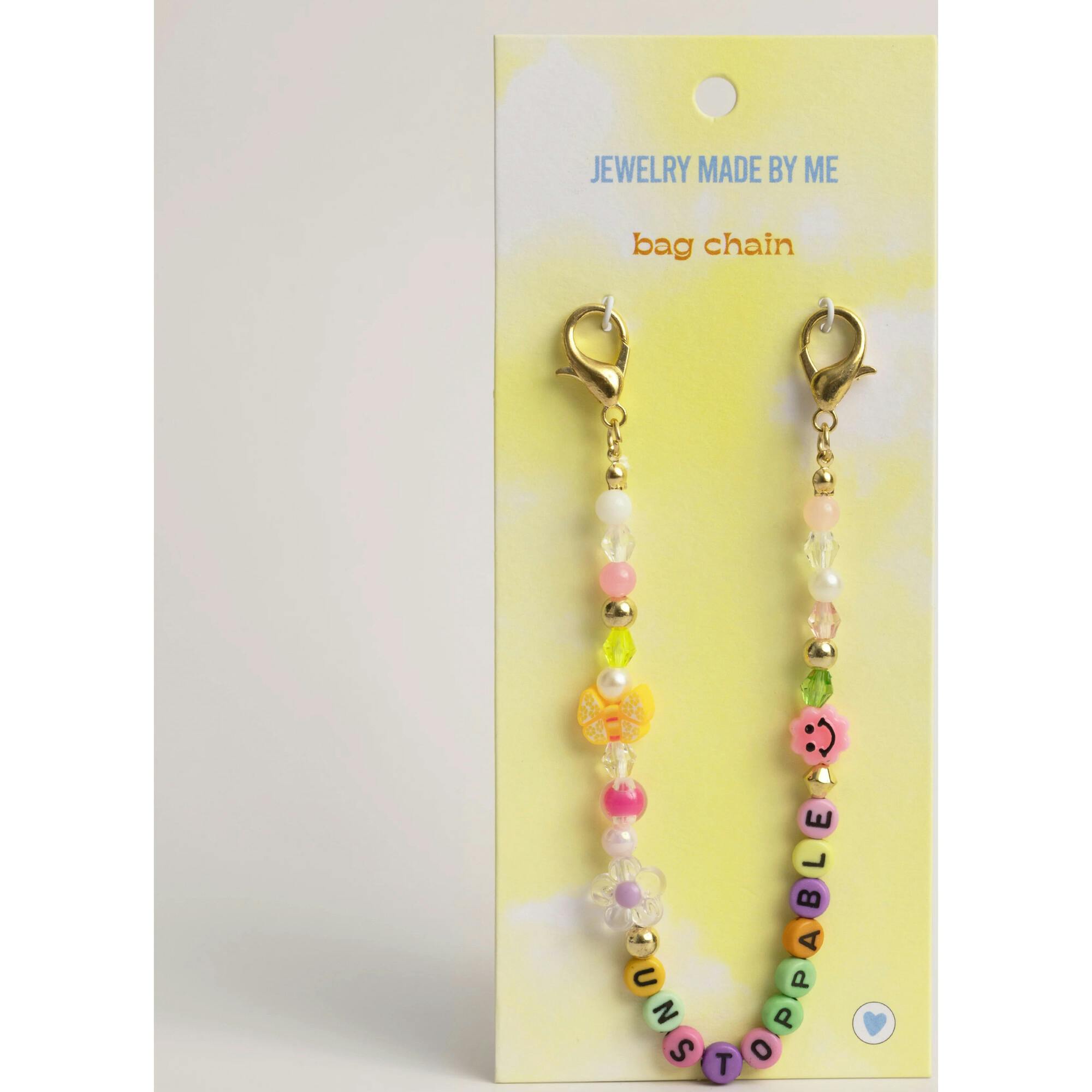 JMBM Kids Unstoppable Clip On Beaded Word Bag Chain