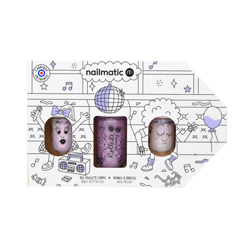 Nail Polish for Kids SET OF 3 BUS Party: POLLY ELLIOT + BODY ROLLETTE CHERRY