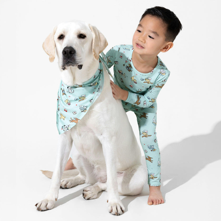 Valentines Pups Bamboo Kids Pajamas