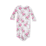 Cabbage Rose Stripe - Knotted Gown