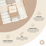 Avery Bunny Organic Cotton Burp Cloth (Set of 3)