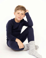 Kids Base Layer Set in Navy Blue