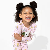 Easter Pink Bamboo Kids Pajamas
