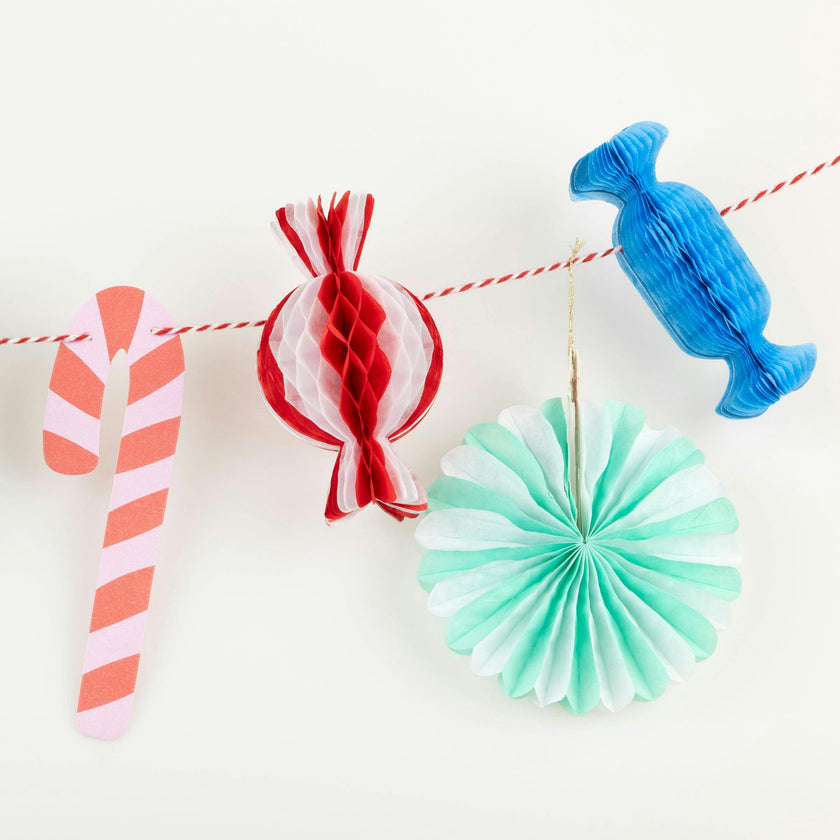 Christmas Candy Mini Honeycomb Garland