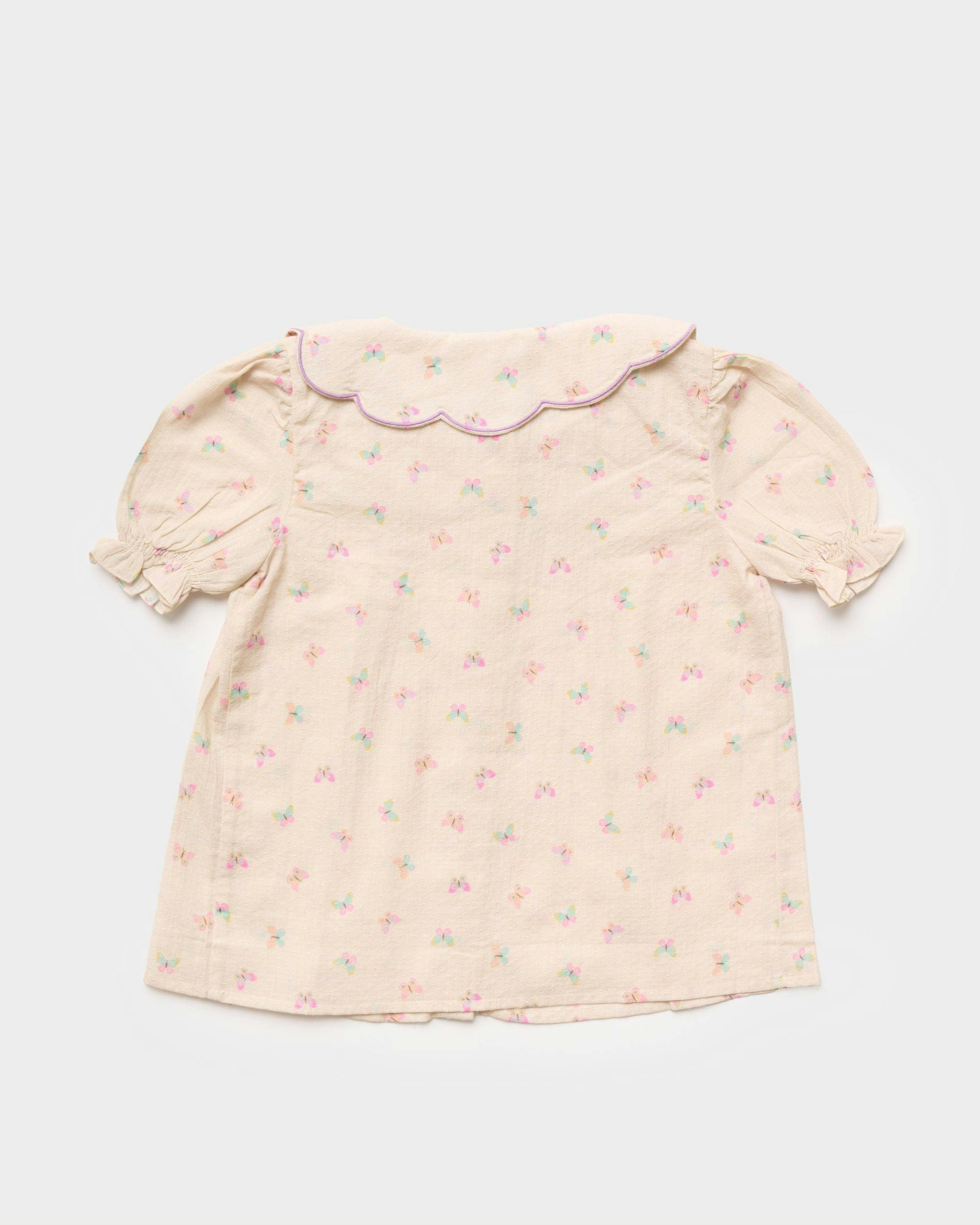 Camelia Blouse - Butterflies print