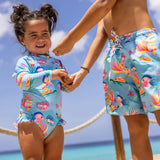 Sustainable Leg Frill Surf Suit