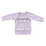Girls Raglan Sweatshirt in Hair Bow