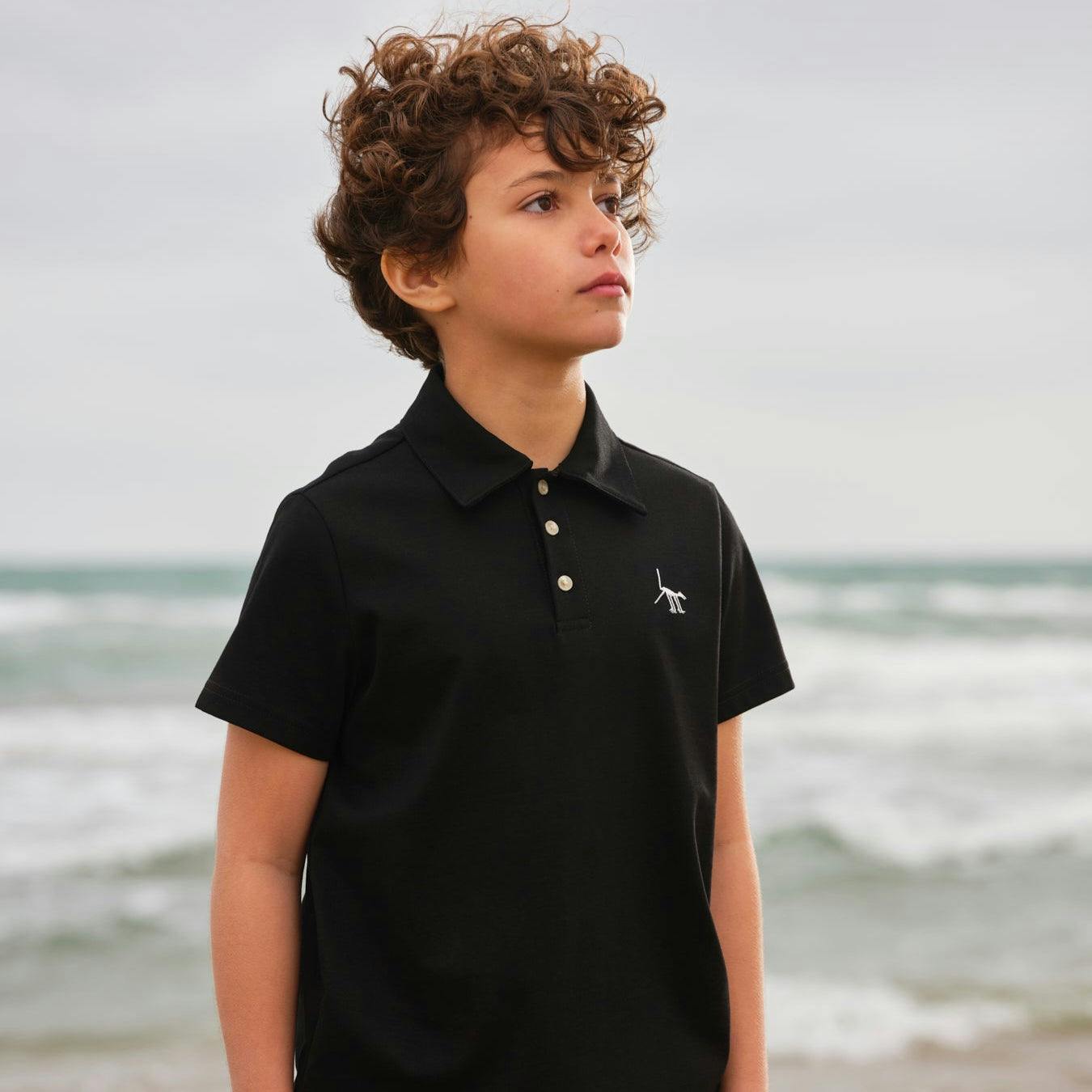 Nasca Gift Box with Curious Dog Embroidered Kids Polo, Book, and Activities