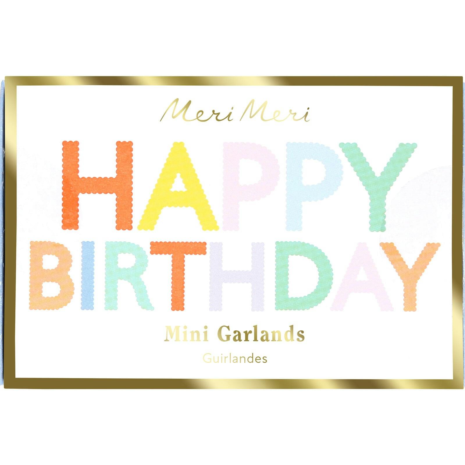 Happy Birthday Mini Matchbox Garland Set