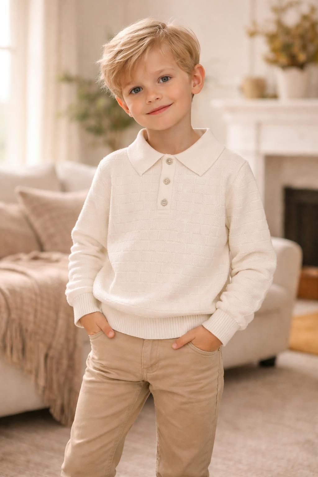 Textured Triangle Sweater
