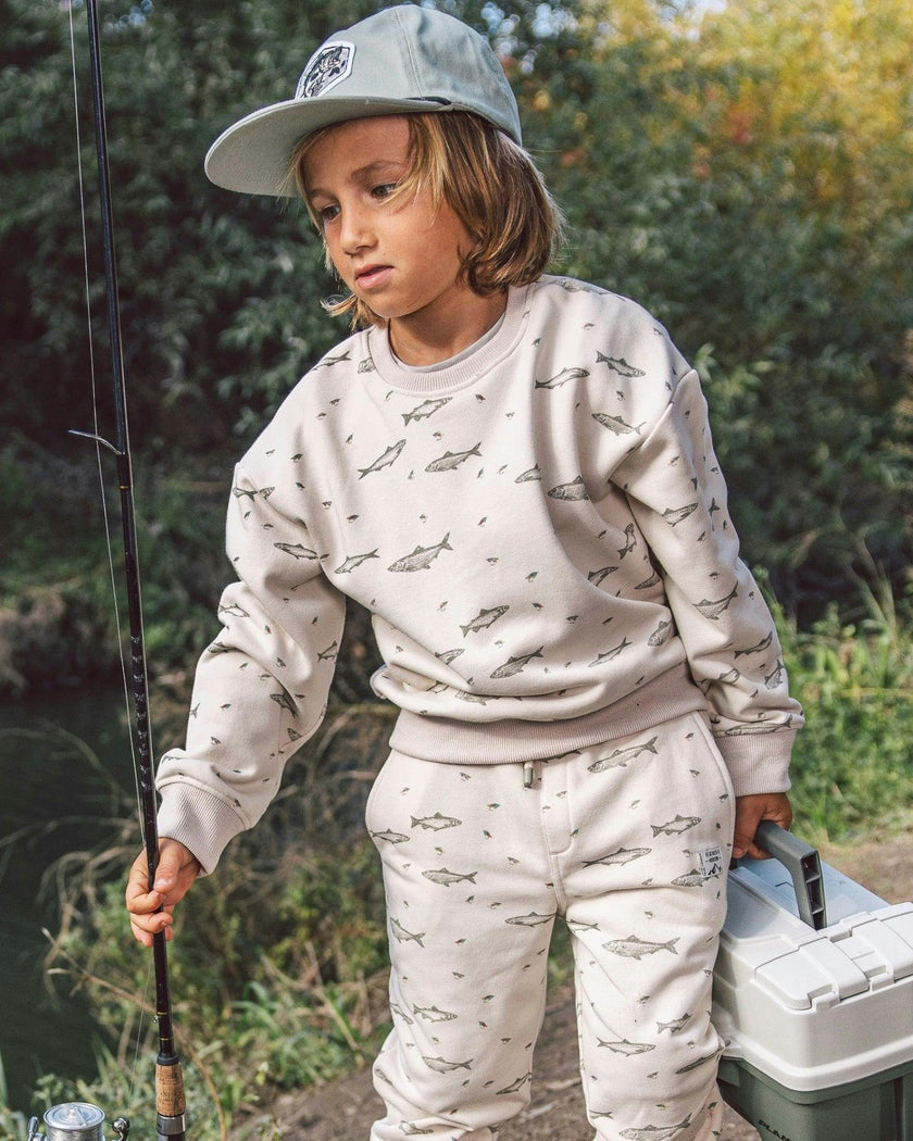 Ryder Fishing Sweatshirt - Oatmeal French Terry