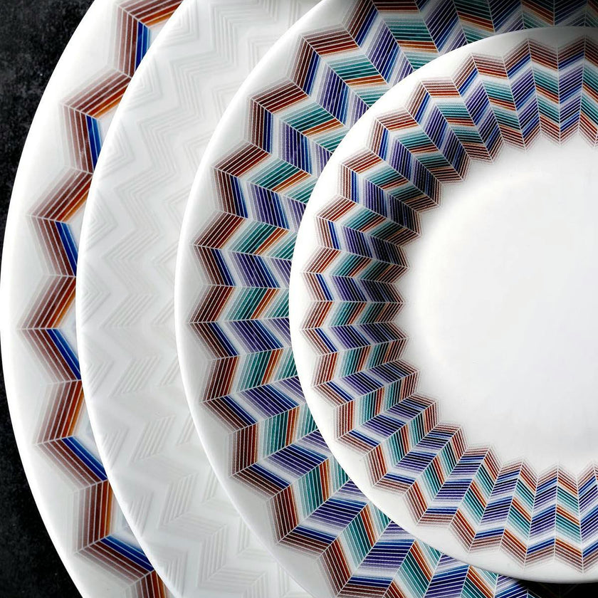 ZIG ZAG JARRIS 148 Set 2 Pcs. Dessert Plate - Ø 21,5 Cm
