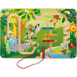 Hape: Jungle Magnetic Maze&nbsp;- Wooden Magnetic Wand Bead Maze Toy