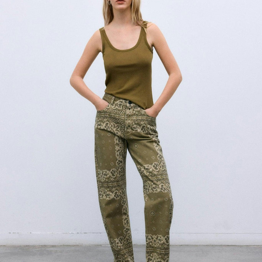 Waterlily Woman Pant Bandana Woman Print