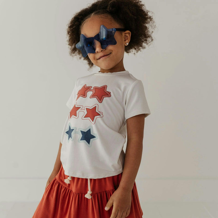 Girl's Short Sleeve Tee in Shades