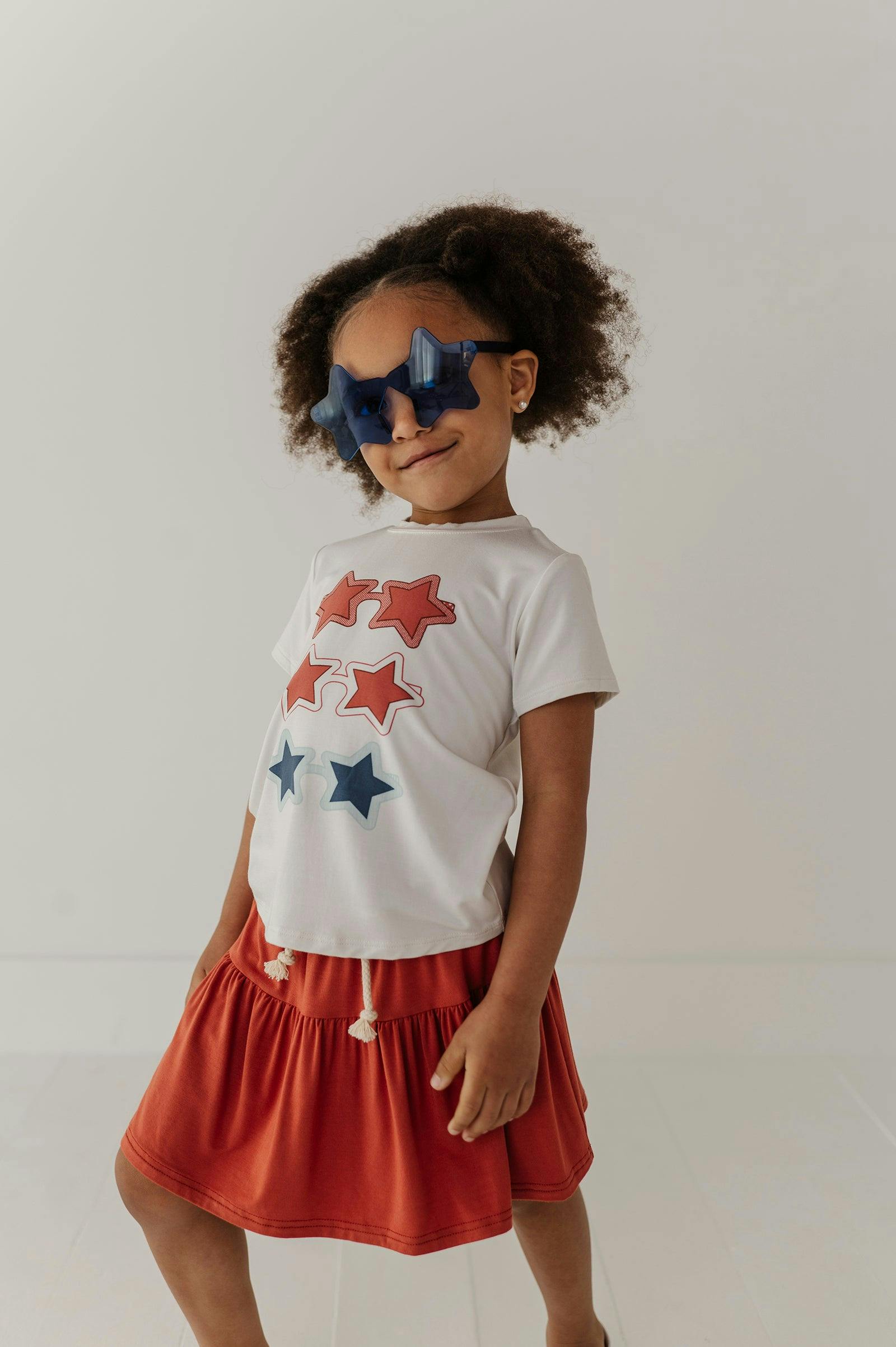 Girl's Short Sleeve Tee in Shades
