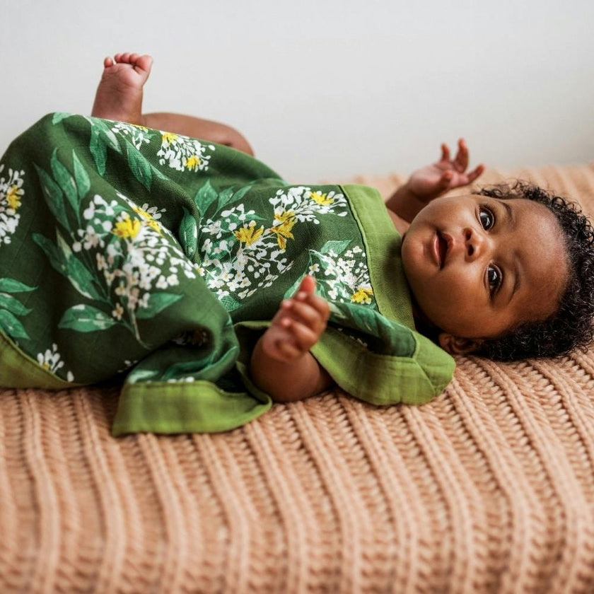 Planets Mini Lovey Two-Layer Muslin Security Blanket