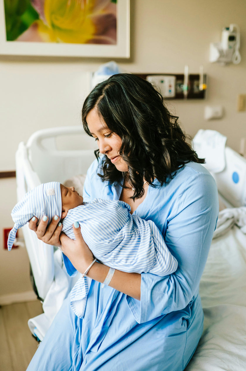 Mommy Robe - Solid Dusty Blue