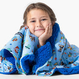 PAW Patrol: Varsity Blue Bamboo Sherpa Blanket