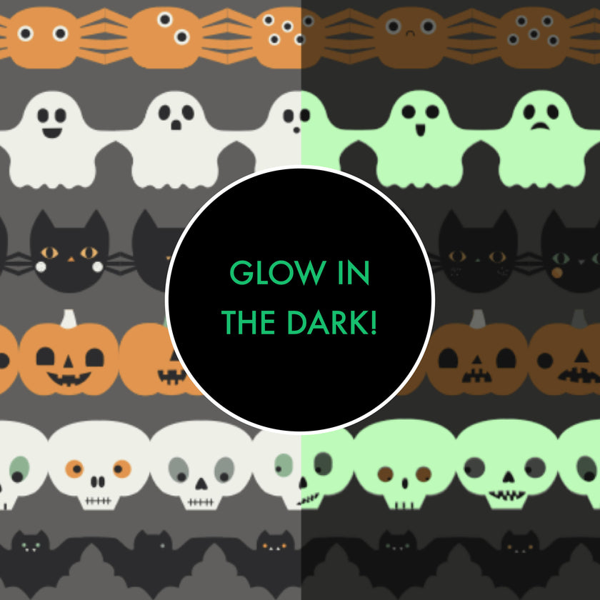 Halloween Paper Garland - Glow in the Dark - Long Sleeve Loungewear Set
