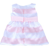 Sophia's by Teamson Kids - 18'' Doll - Stripe Satin Party Dress & Ankle Strap Sandals