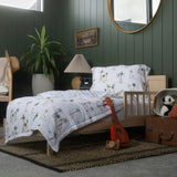 Cotton Muslin Toddler Comforter - Palm Paradise