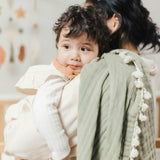 6-Layer Cotton Muslin Baby Blanket (Green Fern)