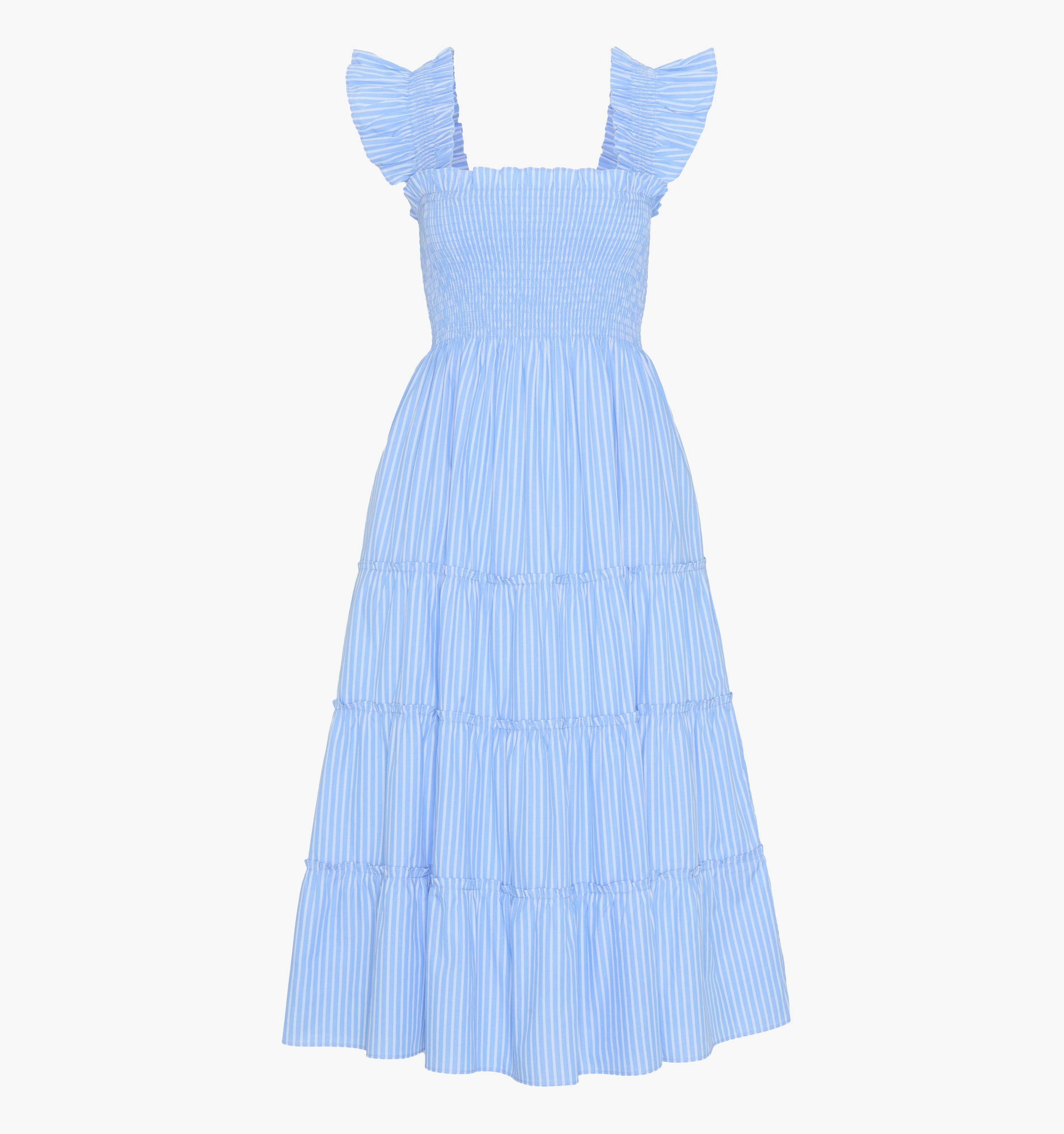 The Ellie Nap Dress - Blue Stripe