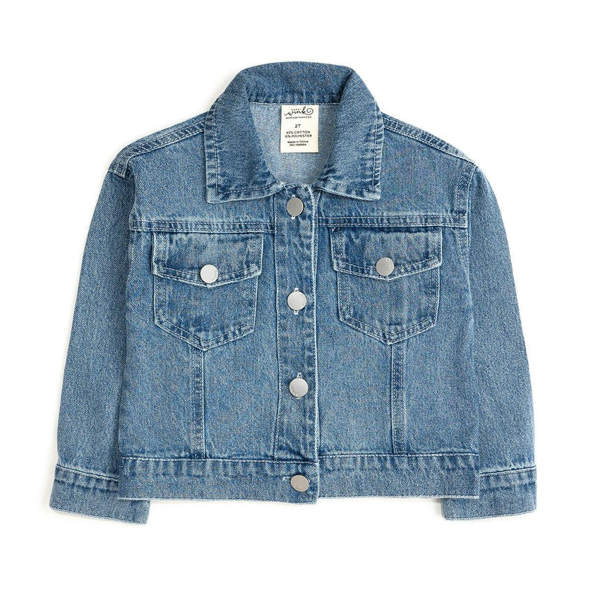 Stars and Stripes Patch Denim Jacket