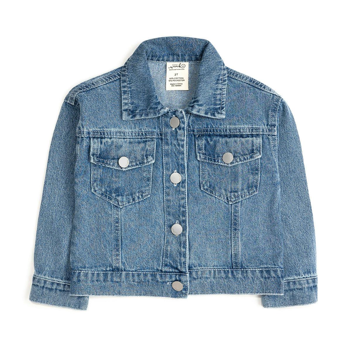 Stars and Stripes Patch Denim Jacket