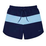 men's navy colorblock boardie