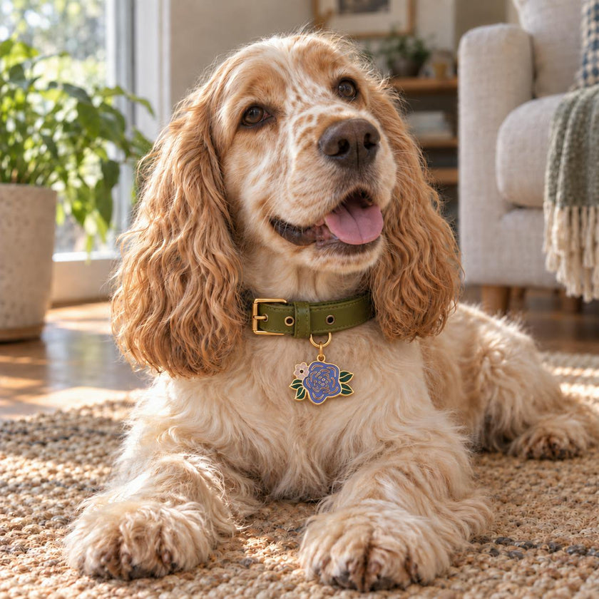 Wild Flower Pet ID Tag