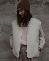 WOMEN'S WOOL VEST WITH LINING