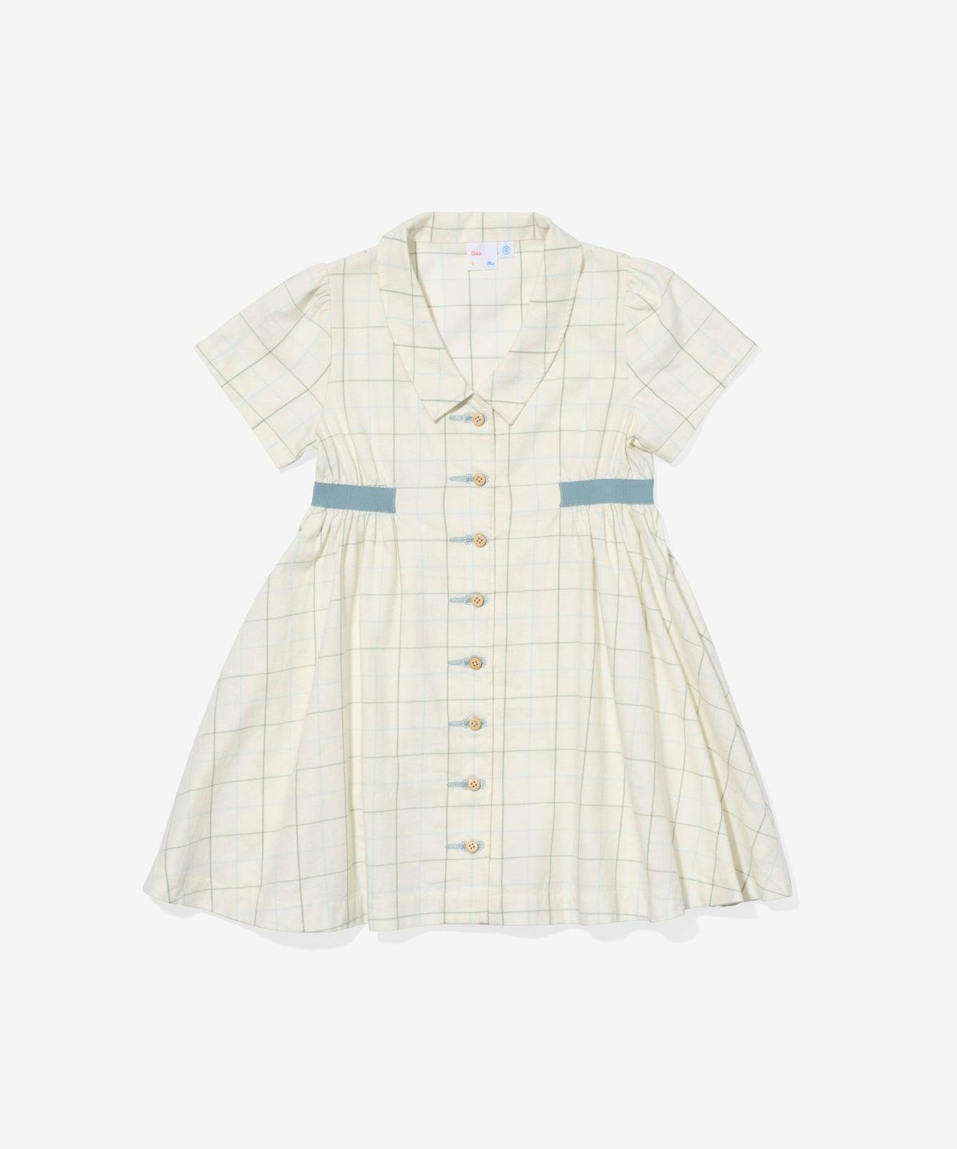 Shirt Dress, Seafoam Plaid