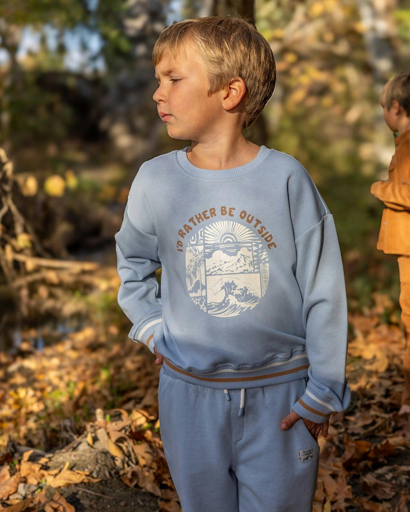 Ryder Outside Sweatshirt - Celestial Blue French Terry