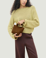 St. Barths Petit Tote Beads | Teak