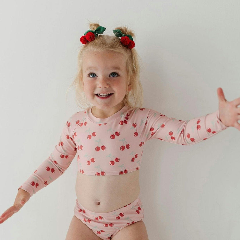 Girl's Crop Two-Piece Swimsuit