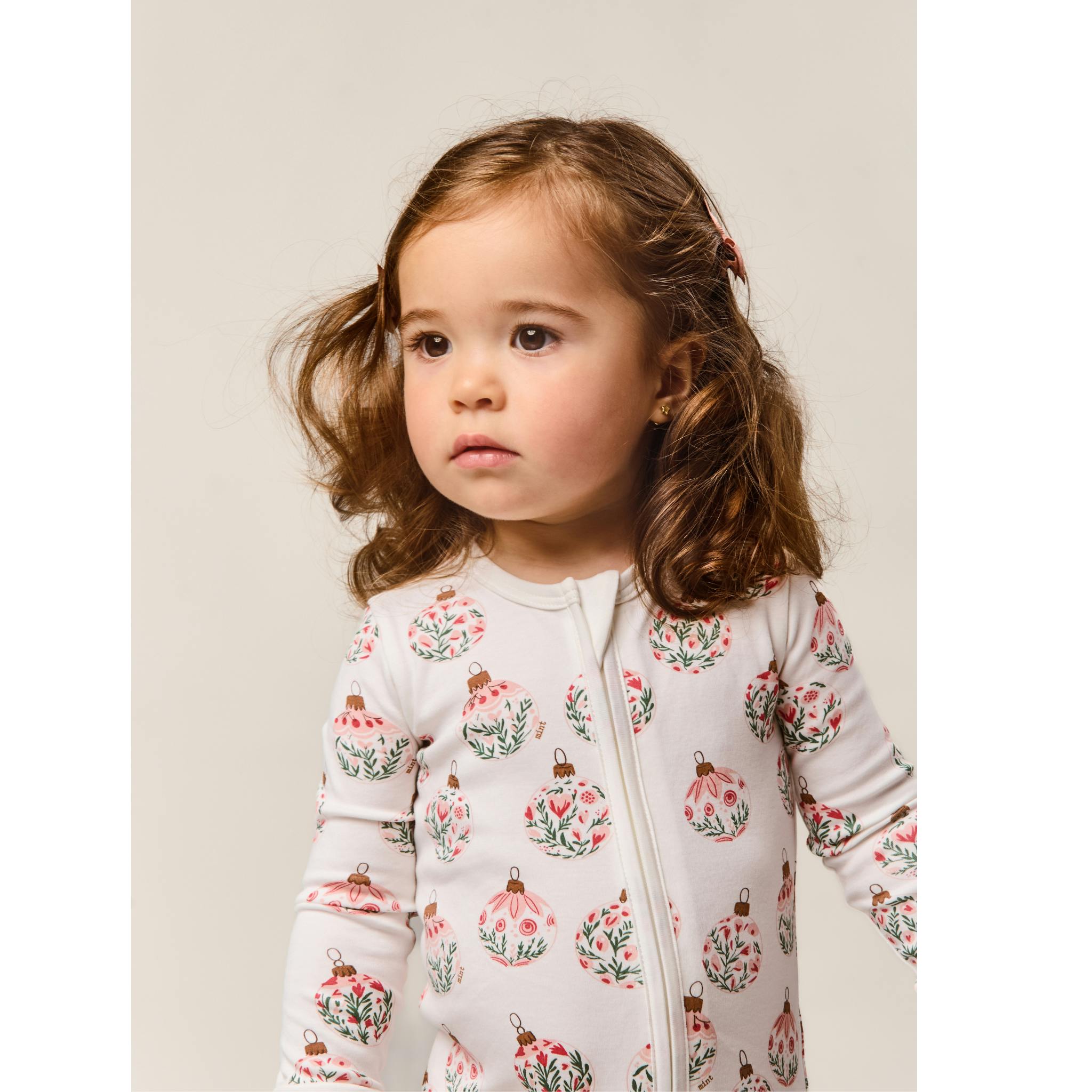 Ornament Garden Zip-up Bodysuit