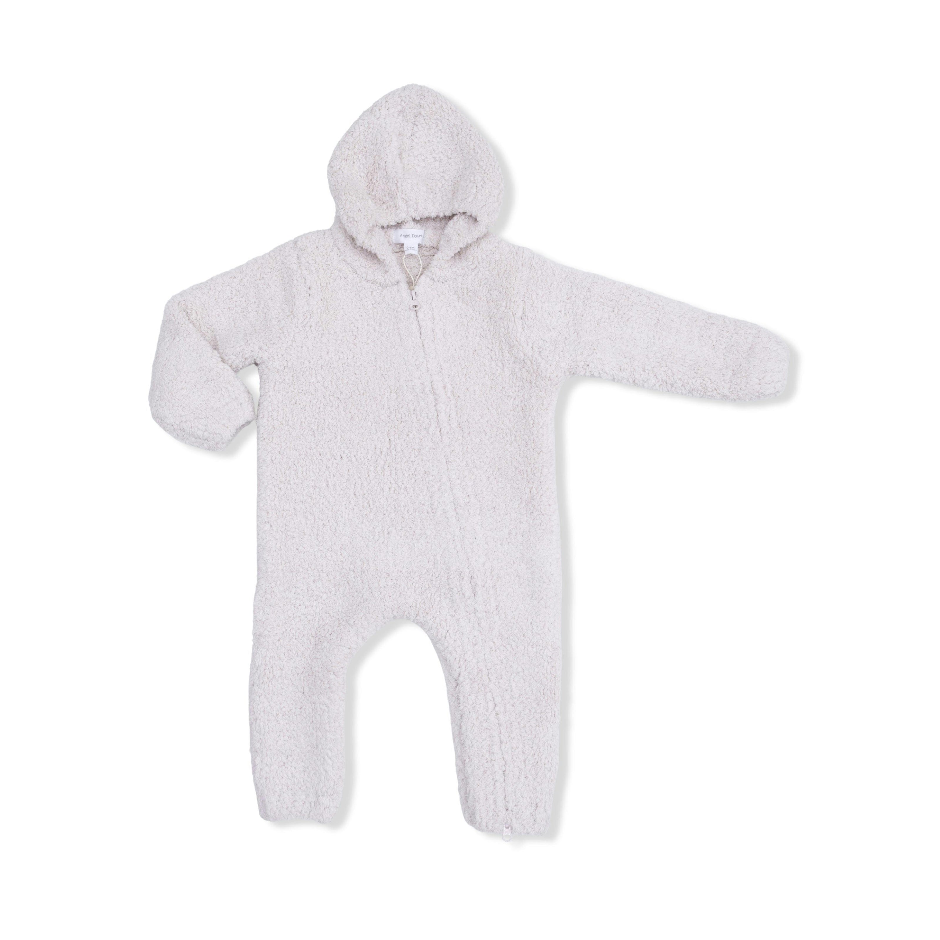 Chenille - Natural Hooded Romper