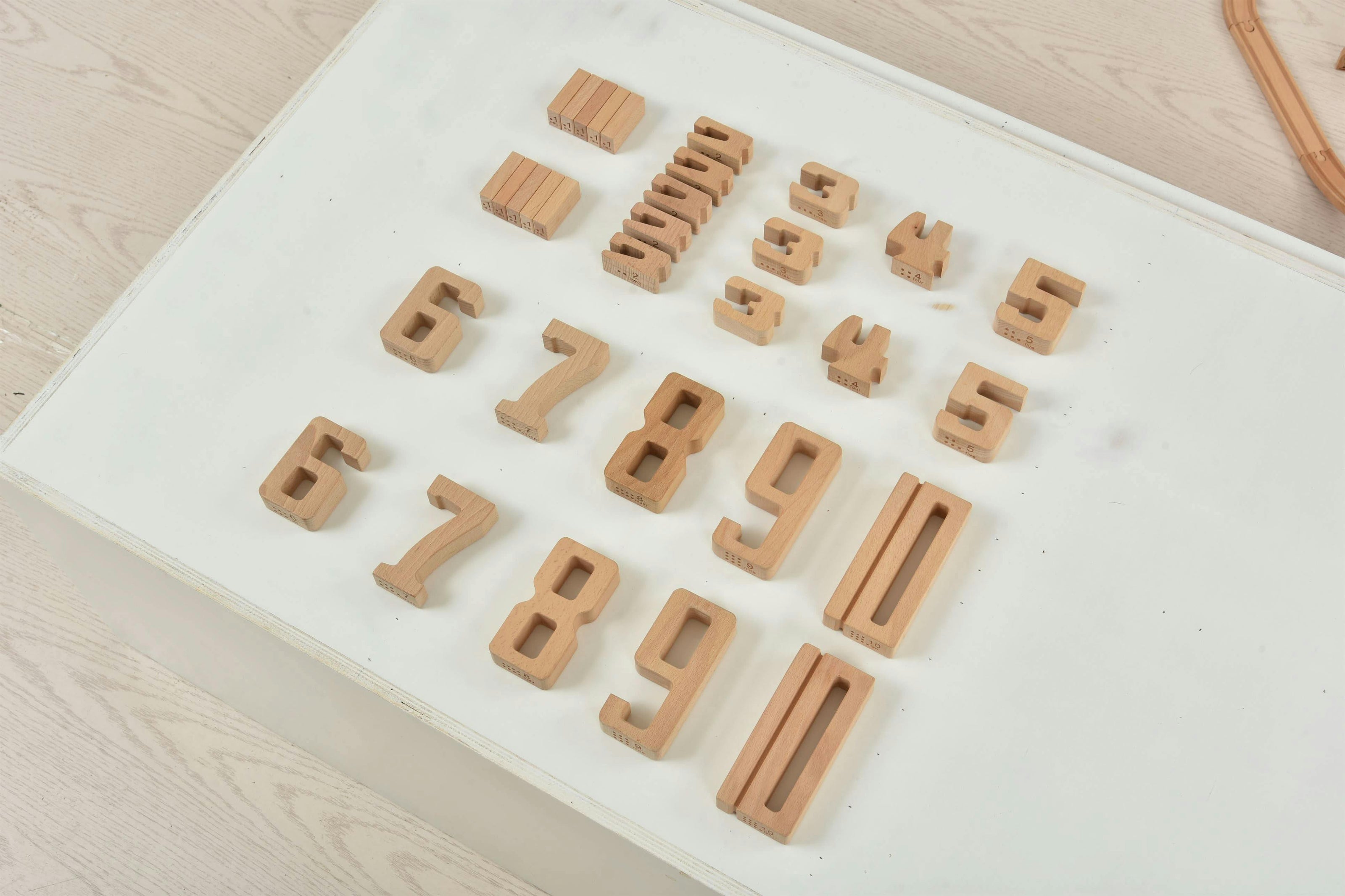 Montessori Wooden Number Blocks | Self-Correcting Math Manipulatives for Counting, Addition & Subtraction