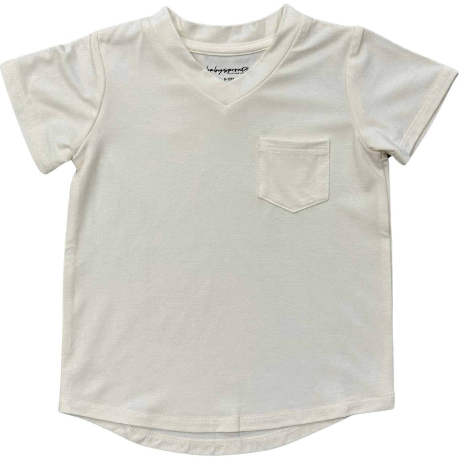 V-Neck Pocket Tee Toffee