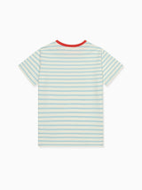 Blue Stripe Cangrajo Kids T-Shirt