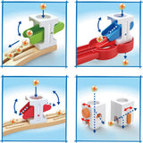 Quadrilla Super Spiral Wooden Marble Run Construction